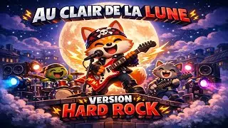 🌙 Au clair de la lune &ndash; VERSION HARD ROCK 🤘⚡ Comptine nocturne explosive ! | #hardrock