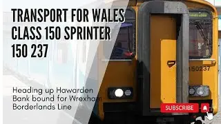 TfW 150237 heading up Hawarden Bank Borderlands Line #trainvideo #train #class150 #sprinter #railway