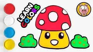 Play Doh Mushroom - Learn Colors for Kids and Toddlers