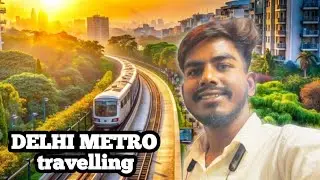 Delhi Metro Full Journey Vlog 📈 || Stations & Experience✅ || दिल्ली मेट्रो फुल जर्नी व्लॉग 