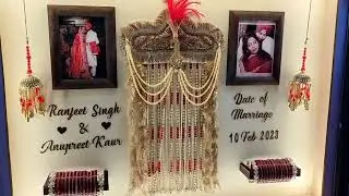 marriage photo frame sehra chuda | home decor | led frames