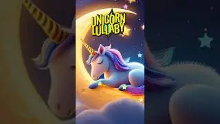 Best Lullaby🎵 with 🦄Cute Unicorn Animation⭐️ #babylullabymusic #shorts #musicforbaby