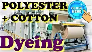 Polyester+Cotton Dyeing Process | Read Disclaimer statement in description of this YouTube video
