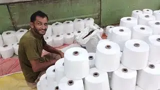  Textile Factory Secrets 🔥 | Cotton Cardigan Machine & Thread Making Process(Complete Tutorial) 