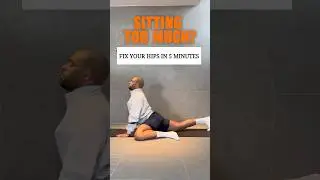 4 Simple Hip Exercise That Will Save Your Body From Sitting #hipmobility #deskrelief #movementfix