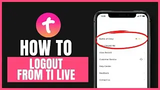 how to logout from ti live app