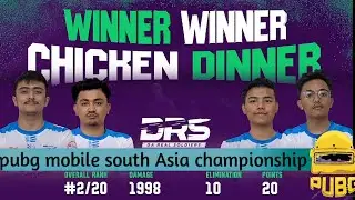 DRS chicken dinner in pmsa | pmpl south asia | drs domination | pubg mobile