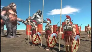 Archers Rain Fall of Giant Ape Knock Out Warning V Dinosaur Army 8888 Animal Revolt Battle Simulator