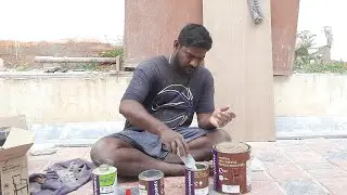 Melamine Matt || Mixing & Apply || Natural wood polish work 7010187579
