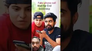 Fake Phone Call Prank 😃😁 #funny #comedy #fakecoll #youtubeshorts #shorts