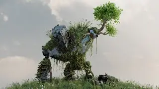 Abandoned Robot - Houdini and Blender Modeling Showcase