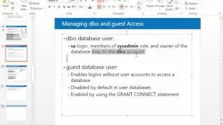 27 Managing dbo and guest Access