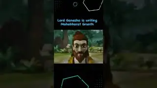 Lord Ganesha is writing Mahabharat Grunth #shortsvideo #trendingshorts #ganeshchaturthi#shortsviral