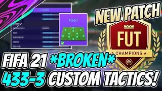 *OVERPOWERED* 433 CUSTOM TACTICS + INSTRUCTIONS! BEST FORMATION | FIFA 21 ULTIMATE TEAM | POST PATCH