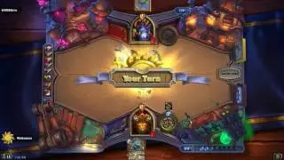 Hearthstone: Un'Goro new card type: Quest (Warrior): Fire Plume's Heart (vs Quest Zoolock)