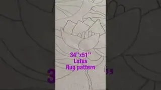 Preparing a large Lotus rug pattern for shipping