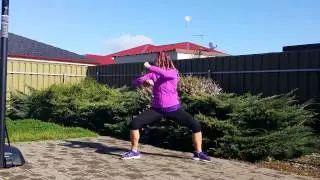 Leisa Timms online personal trainer - Shadow Boxing Drills Speedball Squat Combination
