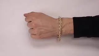 i9 - 9ct Yellow Gold  Italian Rope Bracelet - 8mm