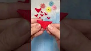 how to make paper heart craft.  #youtubeshorts #viralvideo #explore #shorts  #papercraft #diycrafts
