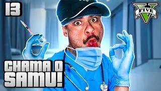 GTA V #13 - O MELHOR PILOTO DE AMBULANCIA DA HISTORIA! - LEO STRONDA