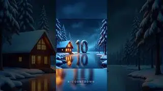 ❄️ 10 to 1 &mdash; Fear meets winter in a haunting countdown 🌙🌲 #WinterCountdown #art #AtmosphericVisuals
