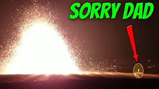 I lit Over 2,000 Crackle Ball Fireworks At The Same Time And This Happened...
