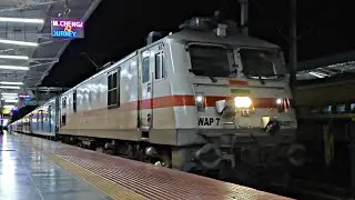OFFLINK VADODARA WAP-7 | NELLAI EXPRESS Arrival and Departure From Trichy Junction | 12632 | 4K