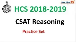 4:30 PM | CSAT | Practice Set | Reasoning | IAS | HCS