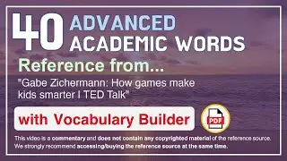 40 Advanced Academic Words Ref from 