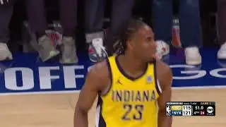 The Pacers score 6 threes in the last 5 minutes of the game, Aaron Nesmith scores 5 of them 5/21/25