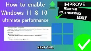 how to add or enable ultimate performance mode on windows 11 or 10 (Step-By-Step) (2025)