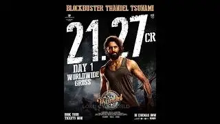 Thandel movie day 1 collections💥🥵#thandel #nagachaitanya #saipallavi #moviecollections
