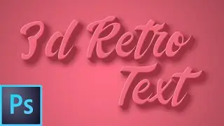 3d Retro Text Layer Style - Adobe Photoshop Tutorial