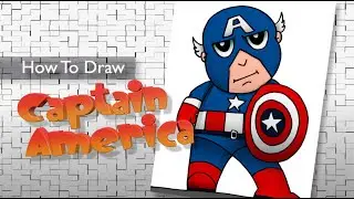 Captain America  🇺🇸 Learn How to Draw with Frazier Tales 🇺🇸