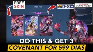 GET ALL 3 COVENANT SKINS UNDER 599💎😍🥳| DO THIS ✅| COMPLETES RECHARGING FOR ETERNAL SEASON SKINS⭐️