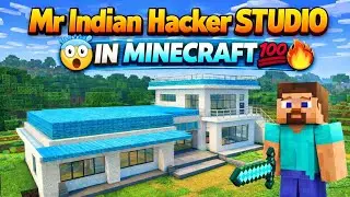 😱 Mr Indian Hacker STUDIO 🏠 IN MINECRAFT 💯🔥 | Ultimate Build Reaction
