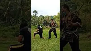 Arnis Combat Demonstration Techniques, Stick Fight Jose Bernard Mapula Art #shorts #arnis #technique