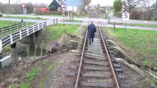 Kerstritten van de Museumstoomtram, gezien vanaf locomotief 5 