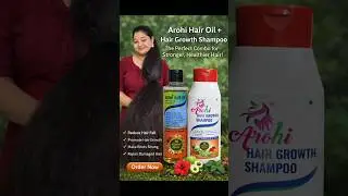 Hair fall, thin hair, slow growth? एक ही solution &ndash; सही Oil + सही Shampoo 🌿#arohihairoil #haircare