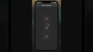 How to add simple clock animation in flutter | Animated Switcher widget | Flutter | Android | iOS |