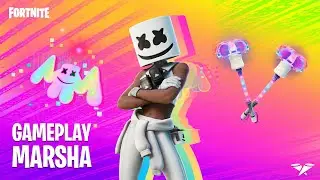 Gameplay Marsha Skin + Solowin | Icon Series Outfit | Fortnite