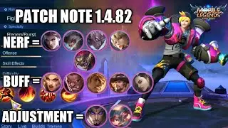 PATCH NOTE 1.4.82 - META MM NERF SEMUA,GATOT KACA JADI FIGHTER | Mobile Legends Indonesia