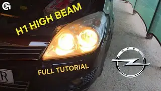Opel/Vauxhall Astra H H1 Headlight Bulb Replacement Main/High Beam - Full Tutorial