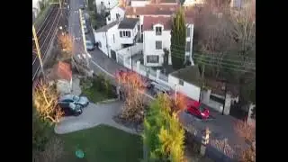 Couvreur toiture, vue par drone &agrave; Suresnes