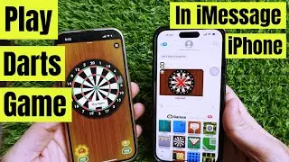 How to Play Darts Game in iMessage on iPhone (iOS 18)
