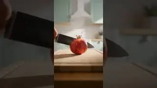 Cutting a Lava Pomegranate: Surreal Macro ASMR in the Kitchen #macro #ASMR #surreal #pomegranate #la