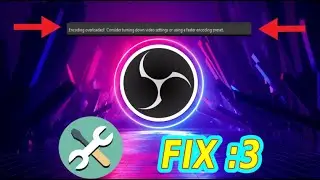 HOW TO FIX THE ENCODER OVERLOADED PROBLEM IN OBS!