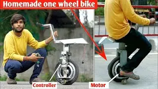 How to make Self-balancing one wheel electric bike at home 