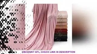 Rhinestone Floral Beads Modal Jersey Hijab Shawls Women Wrap Elastic Thick Muslim Full Cover Islam F