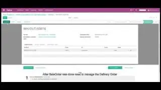 Manage Delivery order in Odoo